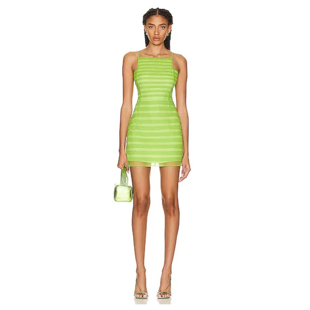 Staud Jacob Dress Kiwi, Size 6